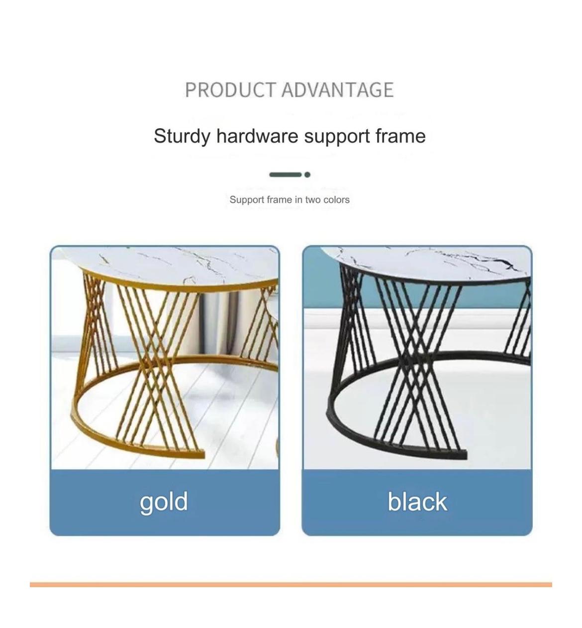 Twist Stylish White Glass Round Coffee Table