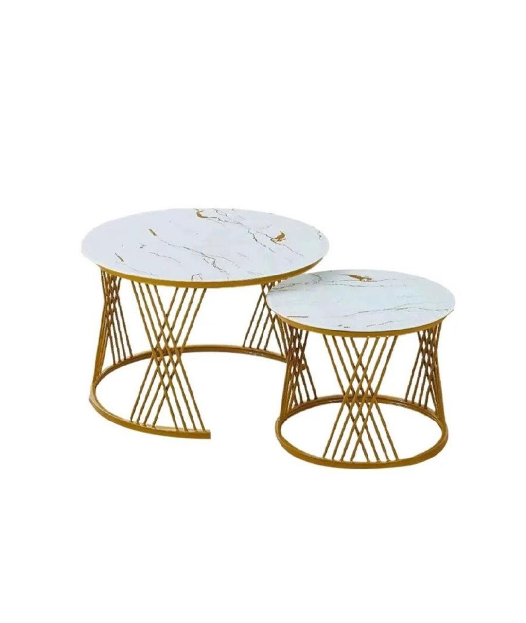 Twist Stylish White Glass Round Coffee Table